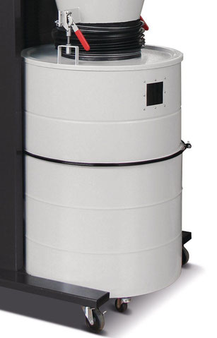 Optionale Feinstaub-Filterpatrone und Spänesack für den AirMex ZES 2500