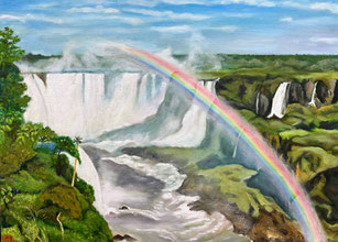 イグアスの滝（油彩・P20）