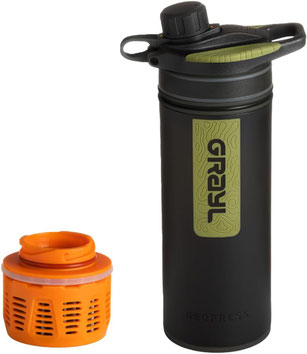 GRAYL GeoPress 710ml Outdoor Wasserfilter Trinkwasser I Eliminiert 99,99% aller Bakterien und Viren Perfekt für Camping, Survival und Reisen