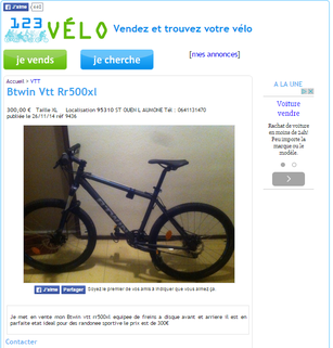 Les sites internet sp cialis s de v los d occasion Velook