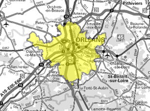 Carte multiplex Orléans local, canal 5C
