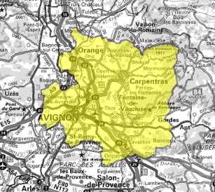 Carte multiplex Avignon local, canal 5C, fréquence DAB+ 178.352 MHz
