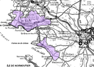 Carte multiplex Saint-Nazaire local, canal 8D