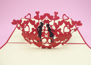 carte pop-up Amour