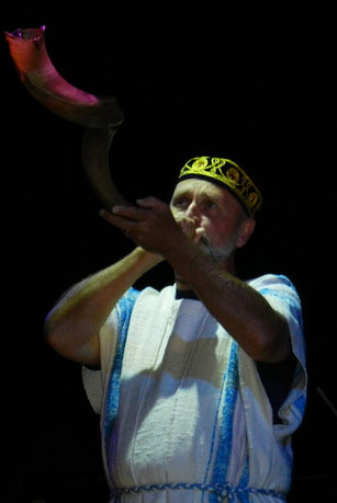 Shofar Player at the Feast of Tabernacles