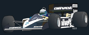 Riccardo Patrese by Muneta & Cerracín
