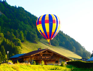 am nächsten Morgen - ein Ballonstart im Tal