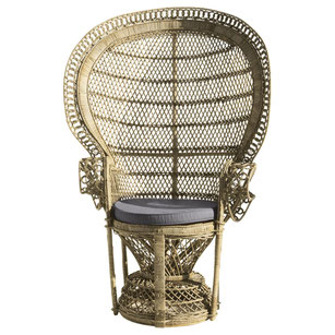 glamouröser Rattan Stuhl