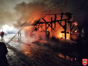 Einsatz 01/2018 - Brand Forsthütte