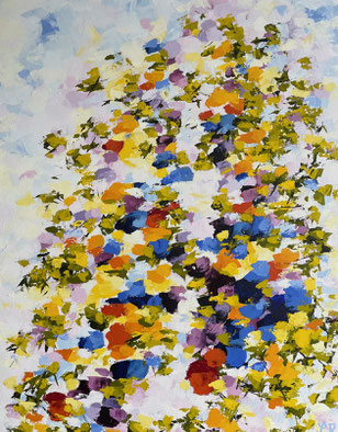 Titre: La belle saison.  Grandeur: 30x24 pouces