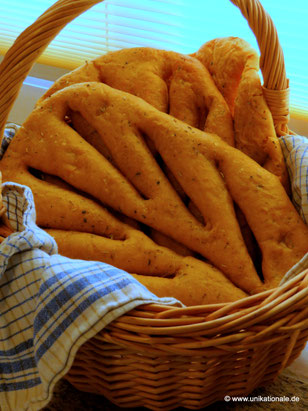 Fougasse im Korb