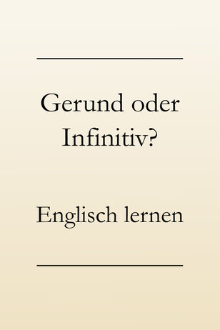 Englisch: Liste mit Infinitiv