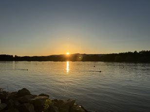 Sunset am Rhein - auch schön!