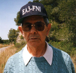 D. GERARDO OBRADOR INFIESTO, PRIMER OPERADOR DE LA ESTACION EA3FNI