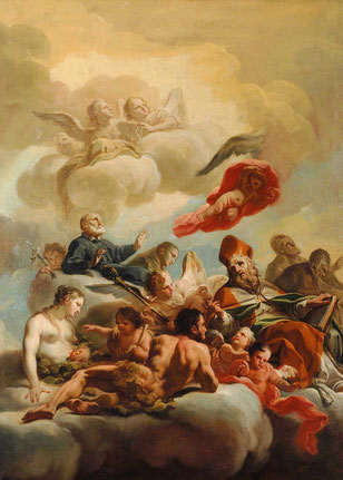 Palais Fesch - Giaquinto - Apothéose de Saint Augustin - Adam et Eve - Philippe Neri