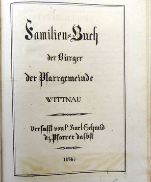 Die Abschrift (Pfarrarchiv Wittnau)