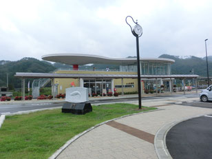 震災後の大槌駅(2019年撮影)