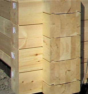 Holzhaus in Blockbauweise - Wandaufbau eines Blockhauses als Wohnhaus - Massivholzhaus - Blockhausbau - Blockbohlenhaus - Massivholzhaus - Blockbohlenhäuser - Holzhäuser - Holzbau - Hausbau - Preis - Holzhaus als Wohnhaus