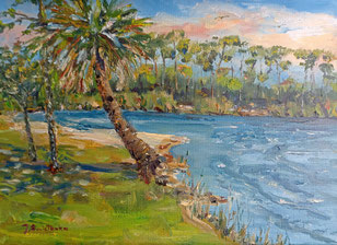 Kiwanis Park, 9x12, oil, $ 300