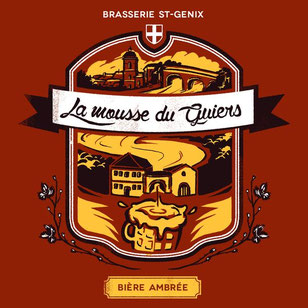 bière ambrée de la mousse du guiers à déguster avec la galette de saint genix sur guiers 