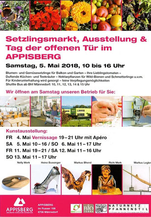 Setzlingsmarkt Ausstellung & Tag der offenen Tür im Appisberg