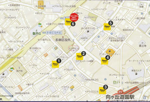 登戸、向ヶ丘遊園駅北口にあるカワシマ歯科医院　駐車場