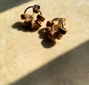 ウッドサークルピアス  1,430円→380円(税込)