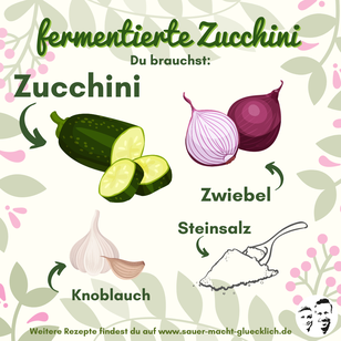 Zucchini fermentieren - in nur 5 Minuten zubereitet