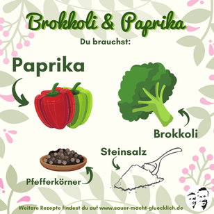 Brokkoli und Paprika fermentieren | Knackig & frisch