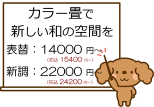 和紙畳　カラー畳