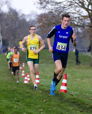 Gut taktiert ist halb gewonnen: Jan-David Ridder benötigte nur 13:09 Minuten für die 3,5 km lange Crossstrecke.