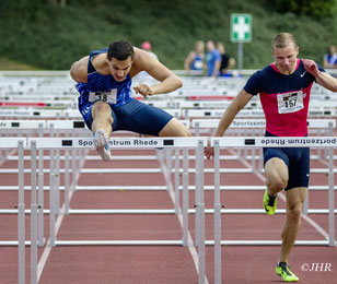 David Klöckner (links) beendet seine Leichtathletik-Laufbahn aus beruflichen Gründen. (Foto: Jan-Hendrik Ridder)