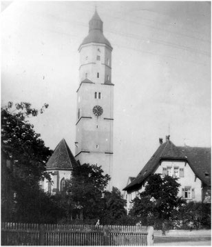 Die Martinskirche, Wahrzeichen der Stadt Langenau