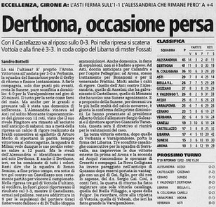 2004-05 DERTHONA - CASTELLAZZO 3-3