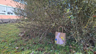 Im Fürther Süden war der Osterhase schon am 27.03. auf Tour :-)