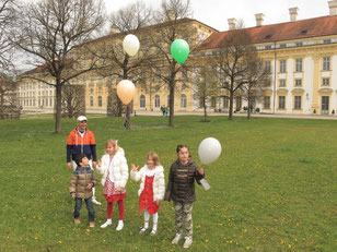 Zwei Tage Ballonstarts zwischen altem und neuem Schloß Schleißheim. Foto: PE