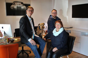 v.l Stefan, Johannes, Annett