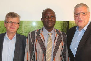 Bürgermeister Leonhard Heine, Steinhausen, Josué Ouoba, Bürgermeister Andreas Denzel, Ochsenhausen