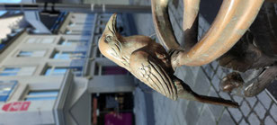 Brunnenfigur von Bonifatius Stirnberg, dem berühmten Brunnenbauer aus NRW in Grevenbroich