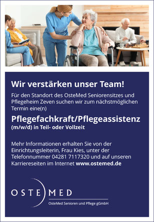 stellenangebot für zeven ostemed altenpflege