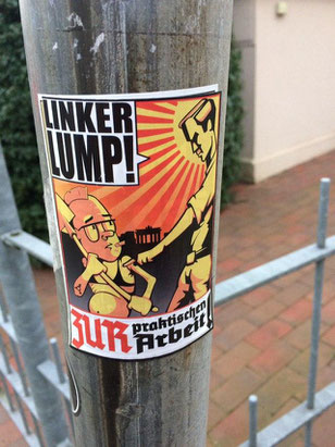 Beispiel eines Aufklebers