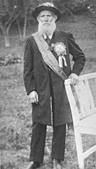 Johann Pieper als Jubelkönig in Eslohe im Jahre 1929