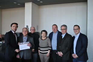 v.l: Hendrik Schmitz, Ludwig Zimmermann, Paul Rickes, Margarete Lindam, Frank Kortz, Heinrich Meyer und Thomas Schlenter