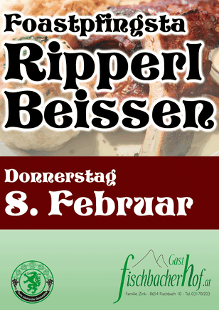 Ripperlbeissen Plakat 2018