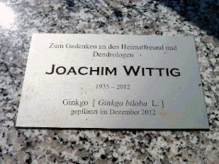 Bäume für Wünschendorf Joachim Wittig