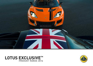 Promo-Bild mit Lotus Evora und britischer Flagge