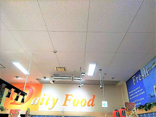 防カビ施工後の天井
