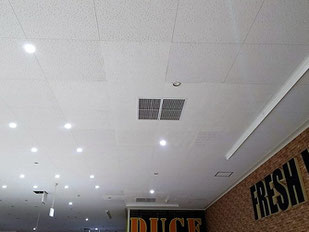 防カビ施工後の天井