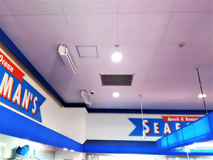 防カビ施工後の天井