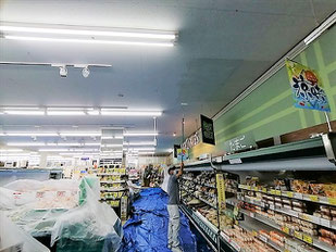 防カビ剤コーテイング施工中